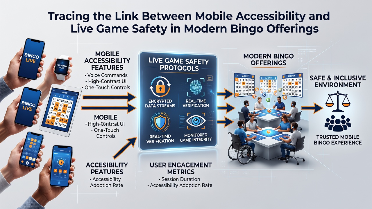 Live bingo stream on mobile device with safety verification overlay